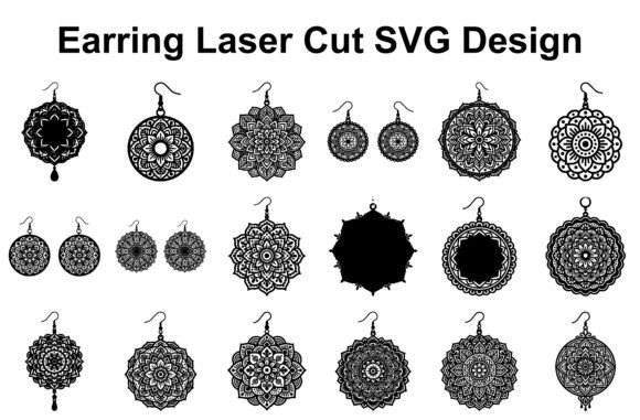 Download Mandala Boho Earring SVG Bundle - Premium Resources