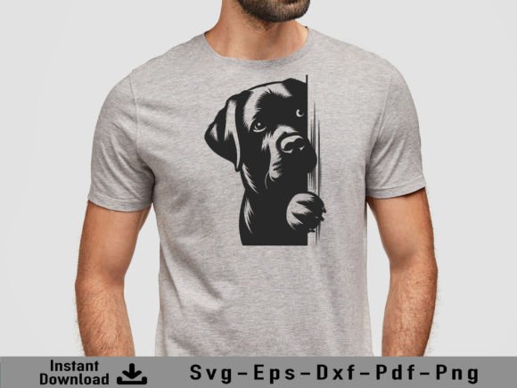 Download Peeking Labrador Retriever Dog Svg File - Dog svg Collection